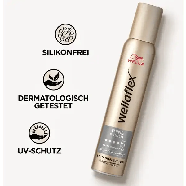 Wella Wellaflex - Shine & Hold Schaumfestiger - Wavy24