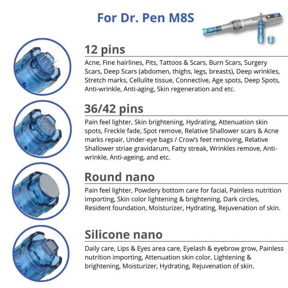 Dr. Pen M8S con cartuchos | Dermapen original para uso doméstico