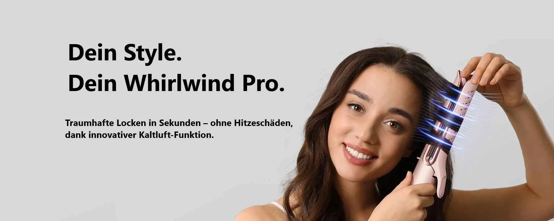 Herramienta Wavytalk para el styling del cabello presentada en una imagen de producto con un acabado cuidado.