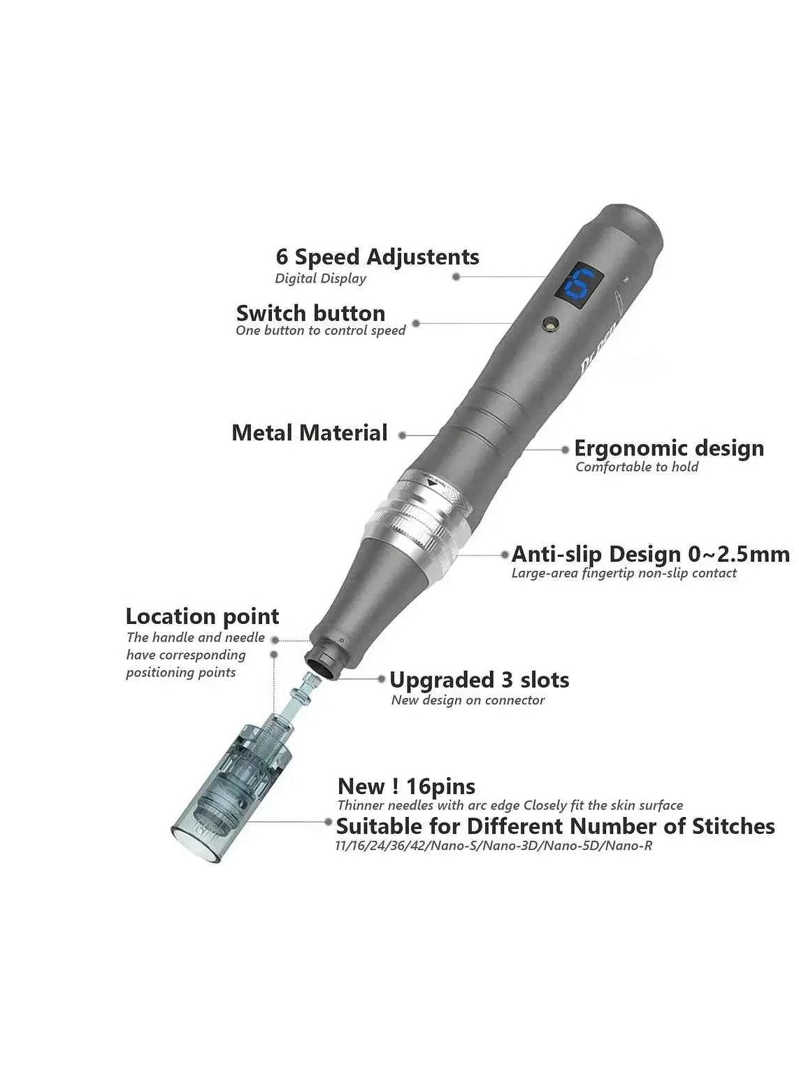 Dr. Pen M8 con cartuchos - kit Ultima M8 para microneedling en casa