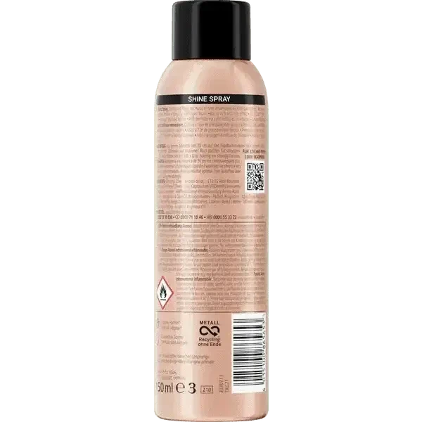 Spray shine Taft x Gliss shine silky 
