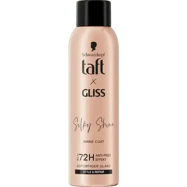 Spray shine Taft x Gliss shine silky 