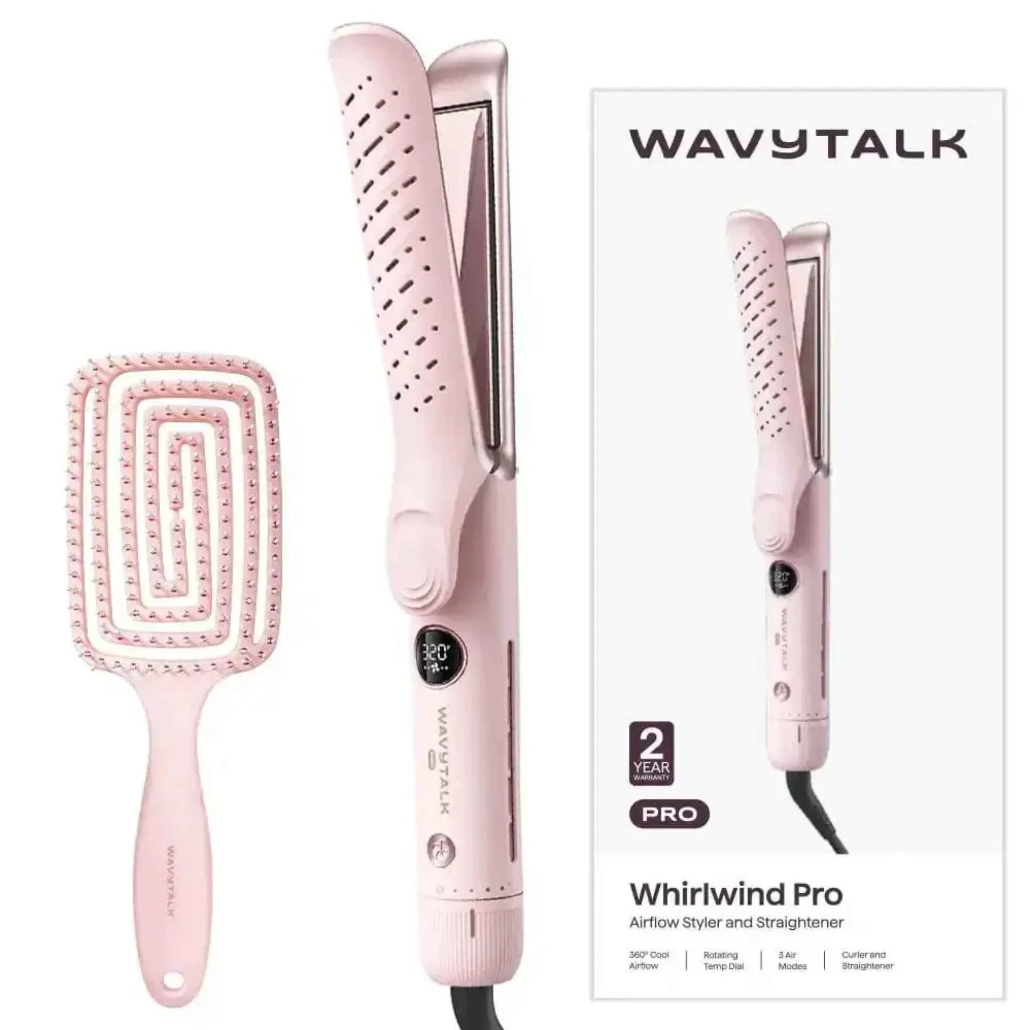 Wavytalk Whirlwind Pro reacondicionado - rizos y brillo - plancha