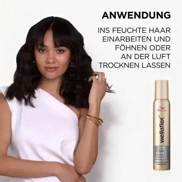 Wella Wellaflex - Shine & Hold Schaumfestiger - Wavy24